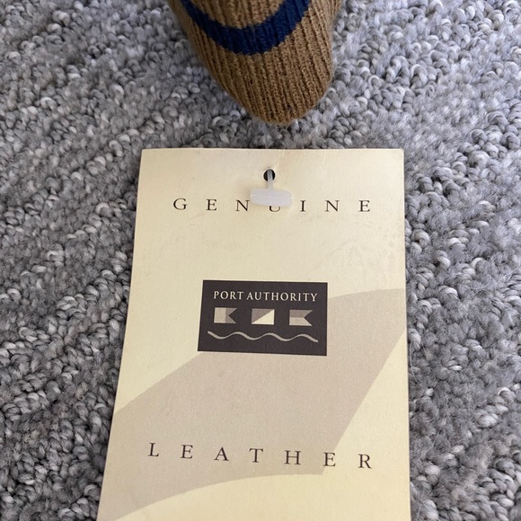 XL Port Authority Sabelhaus West Vintage Genuine Leather Bomber Jacket NWT - Picture 3 of 6